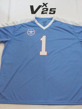 NEW Men's Cam Ward Titans Light Blue Throwback Jersey Size 2XL